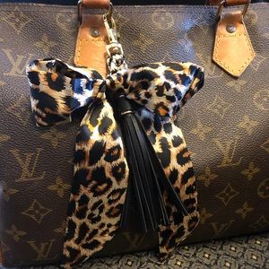 NEW purse scarf braided tassel bag clip charm